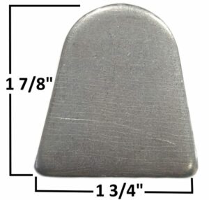 AA-026-C Chassis Tab, No Hole, 3/16" Steel