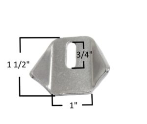 AA-028-E Trick Tab, 1/8" Steel, 1/4" X 3/4" Slot