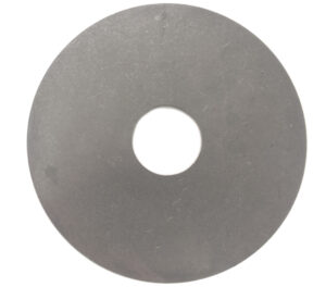 Steel spring shim for HVAC and appliance applications.