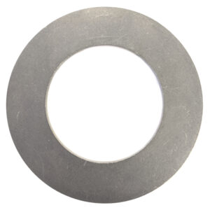 Steel spring shim for HVAC or industrial applications.