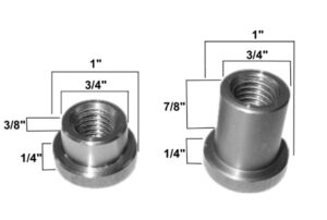 AA-138 Steel Weld on Threaded Inserts Fits 3/4" ID Tubing