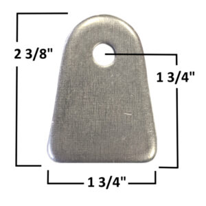 AA-181-D Large Chassis Tab, 7/16" Hole, 1/4" Steel