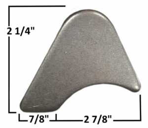 AA-413-B 3/16" Steel, No Hole