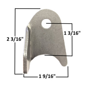 AA-423-B1 Suspension Tab, 3/8" Hole, Left Side