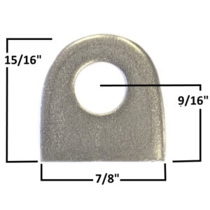 AA-476 Chassis Tab, 3/8" Hole