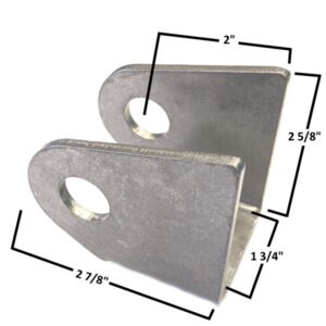 AA-575-B Rear Suspension Mount, 1 3/4" Gap, Flat Bottom