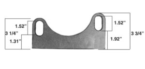 LZ-10-B Right Upper A-Frame Mount, Slotted for Anti-Dive Bushings