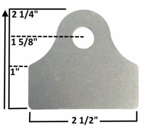 LZ-107-B 1 5/8" To Center of Hole
