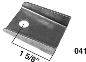 AA-041-C Channeled Fuel Cell Mounting Bracket, 1/8" Steel, 2" Long, 3/8" Hole