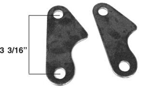 AA-045 Shock Brackets 1/2" Holes, PAIR
