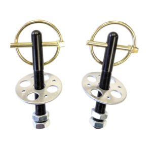 AA-048-3/8A Hood Pins 3/8" Aluminum, Pair