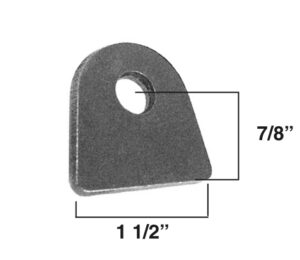 AA-082-B Engine Stand Tab, 1/4" Steel 3/8" Hole