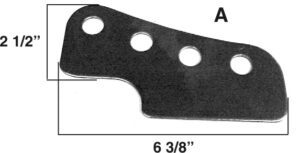AA-097-A Floating Trailing Arm Bracket, 5/8" Holes, Pair
