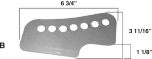 AA-097-B Floating Trailing Arm Bracket, 1/2" Holes, Pair