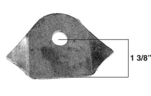 AA-208 Large Trick Tab, 1/2" Hole