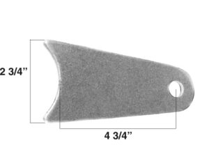 AA-262-C 4-Link Bracket, 3/4" Hole, 3/16" Steel