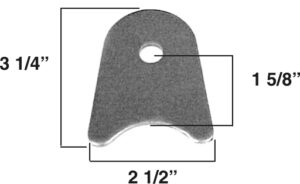 AA-316 Shock Tab Fits 2" Tubing