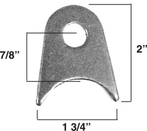 AA-343-B A-ARM MOUNT, 3/16" STEEL