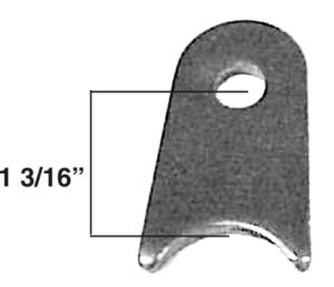 AA-357-A Shock Tab, 3/8" Hole
