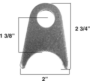 AA-377-B Chassis Tab, 5/8" Hole