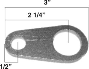 AA-389-B Engine Lift Tab, Flat