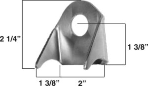 AA-447 Universal Mounting Bracket, Fits 1 1/2" Tubing