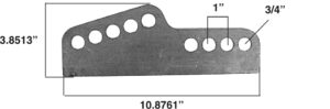 LZ-6-A Trailing Arm Mount, 3/4" Holes