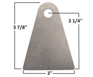 AA-608-A Shock Tab, 1/2" Hole