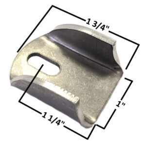 AA-609-A Slotted Body Tab, fits 1 1/2" Tubing