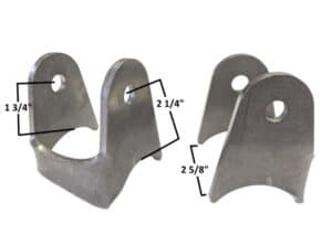 AA-615-A 10 Degree 4 Link Axle Mount, Fits 3" Tubing, PAIRS