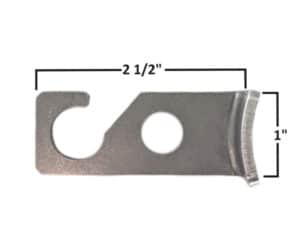 AA-622-A Helmet Hook, 1/8" Steel