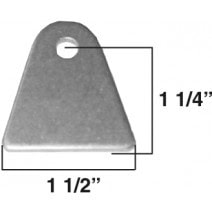 AA-510-C Body Tab, 1/8" Steel, 3/8" Hole