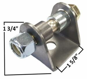 Heavy-duty coil over mount with 1/2" hole for suspension systems.