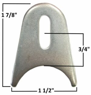 AA-112-C Radius Tab, 1/4" X 3/4" Slot