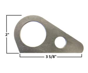 AA-625-A Chassis Tie Down Tab, 1 3/8" Hole & 5/8" Hole