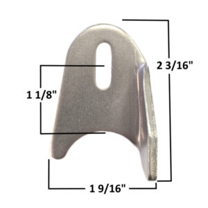 AA-423-C1 Suspension Tab, 1/4" X 3/4" Slot, Right Side