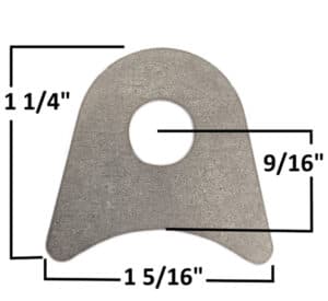 AA-636-A Radius Tab, Fits 1 5/8" Tubing