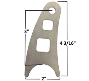 AA-640 Chassis/Shock Tab, Fits 1 1/2" Tubing