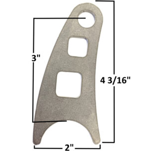 AA-640-B Chassis/Shock Tab, 1/2" Hole