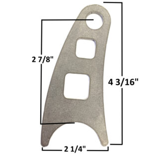 AA-641-B Chassis/Shock Tab, 1/2" Hole