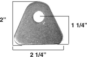 AA-317-B Chassis Tab, 1/4" Steel
