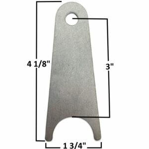 AA-652-A Chassis Tab, 3/16" Steel, 3/8" Hole