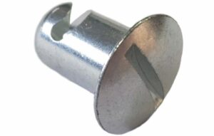 Z-202-B 7/16" Dzus Oval Head Button, Aluminum, .500" Grip