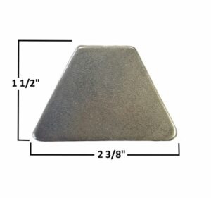 AA-043-C NOHOL Body Tab, .085" Steel, No Hole, Flat