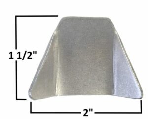 AA-043-E Body Tab, .085" Steel, No Hole, Formed