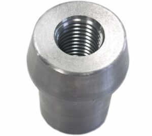 AA-613-B Steel Threaded Tube End, Fits 1" ID Tubing, M14 x 1.5MM Thread (LH)