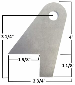 AA-618-A Chassis Tab, 3/16" Steel