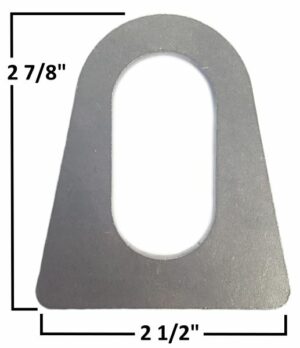AA-624-A Chassis Tie Down Tab, 1" x 2" Slot
