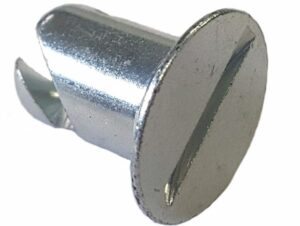 Z-206-A Flush Head Dzus Button, Steel, .500" Long Body