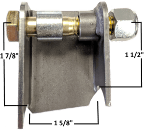 Angled Coil Over Mount, Left Side